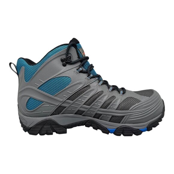 Merrell Moab Velocity Mid Waterproof CF Gray Work Boots J099431 Mens Sz 12 NWT - Picture 7 of 10
